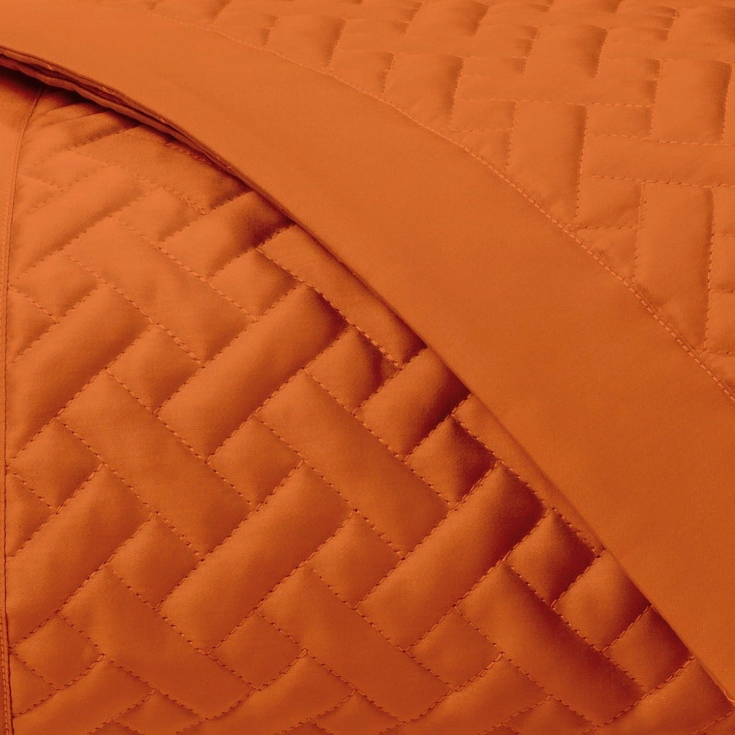 Home Treasures Basketweave Quilted Bedding Fine Linens Clementine