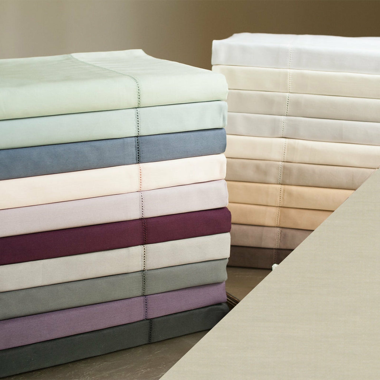 Home Treasures Royal Sateen Bedding Khaki Fine Linens