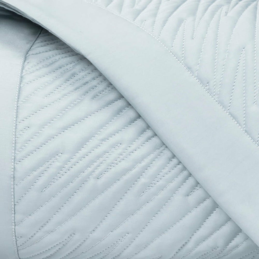 Home Treasures Blaze Quilted Fine Linens Bedding Blue/Gray