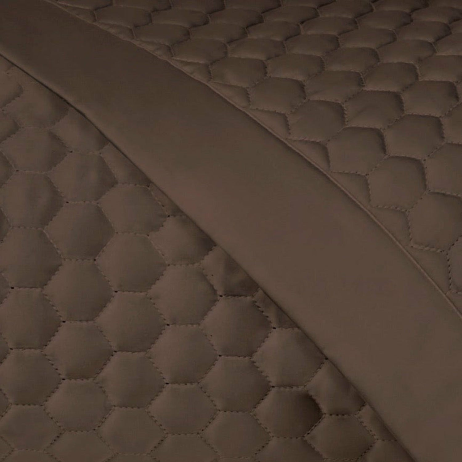 Home Treasures Apiary Quilted Fine Linens Bedding Chocolate