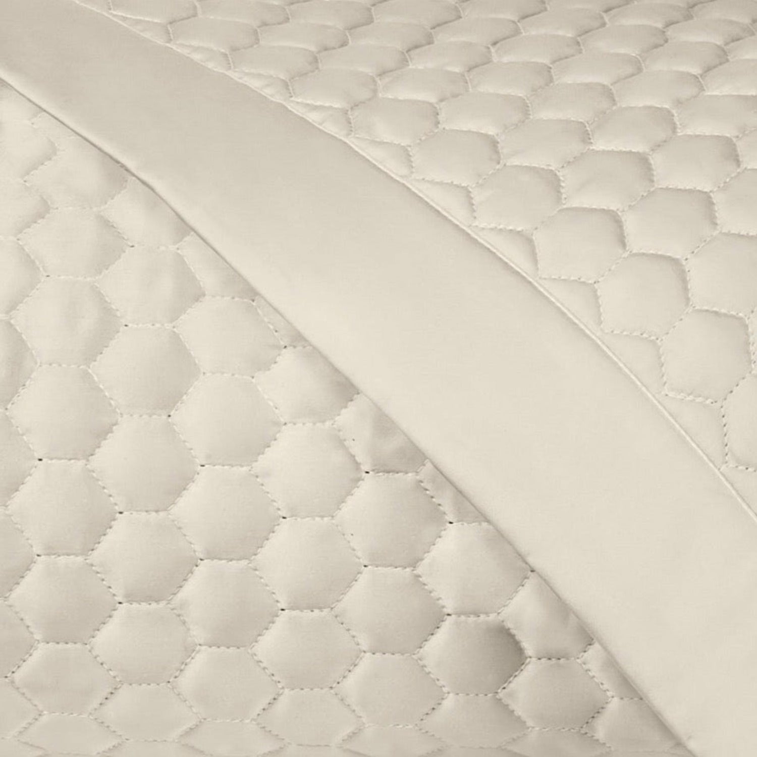 Home Treasures Apiary Quilted Fine Linens Bedding Khaki