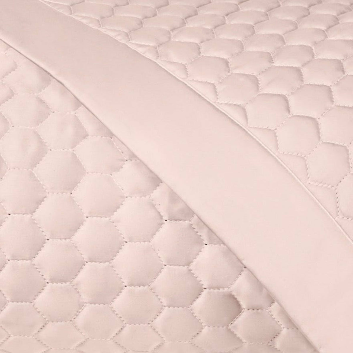 Home Treasures Apiary Quilted Fine Linens Bedding Light Pink Swatch