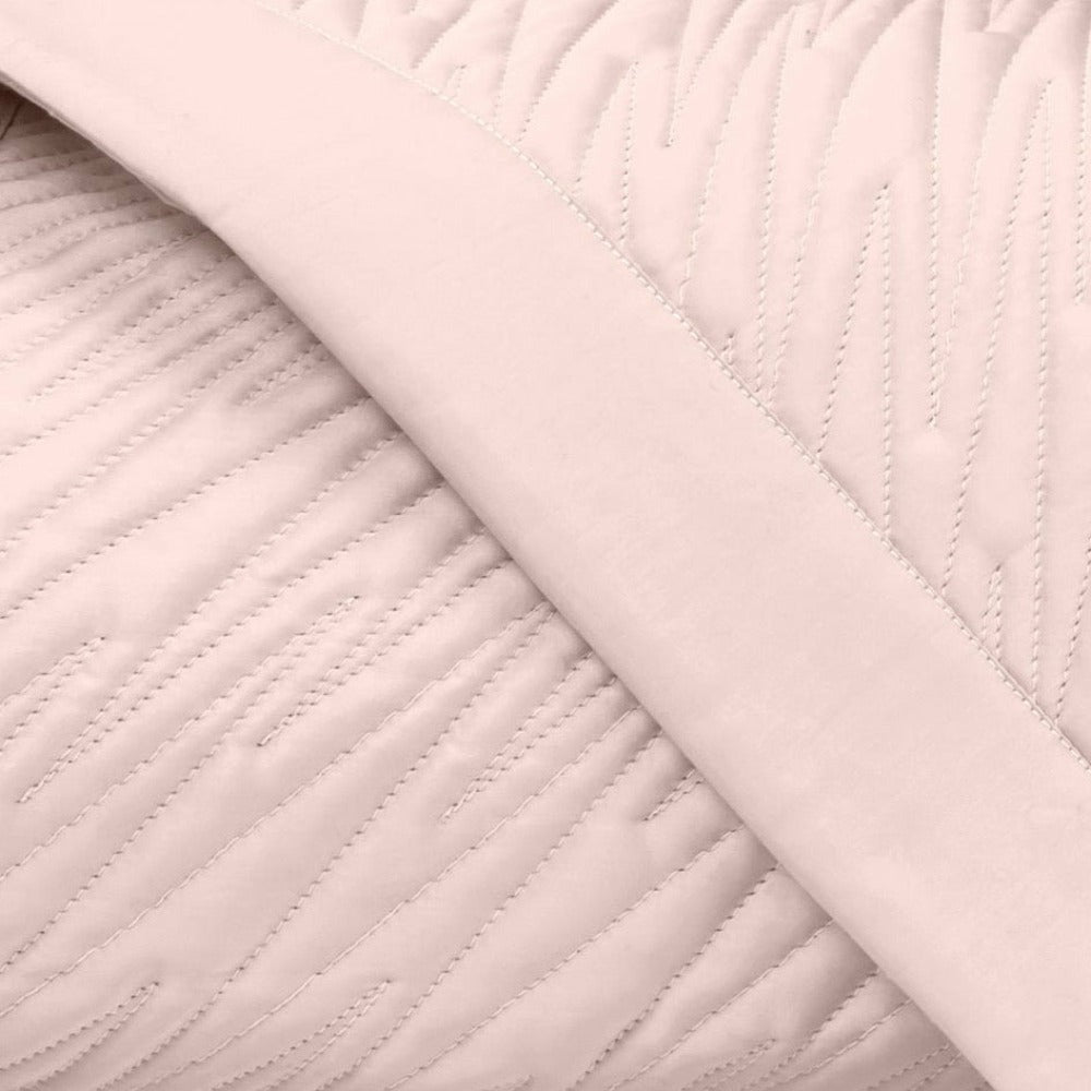 Home Treasures Blaze Quilted Fine Linens Bedding Light Pink