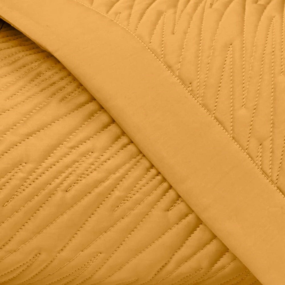 Home Treasures Blaze Quilted Fine Linens Bedding Marigold