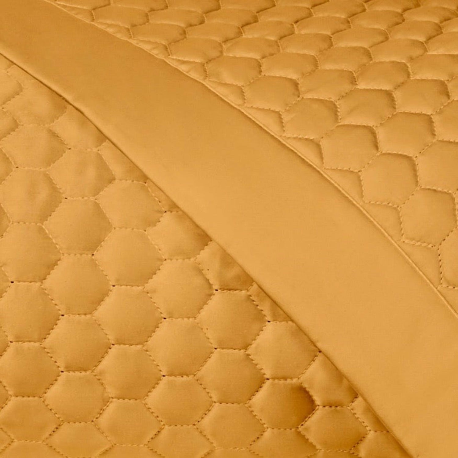 Home Treasures Apiary Quilted Fine Linens Bedding Marigold