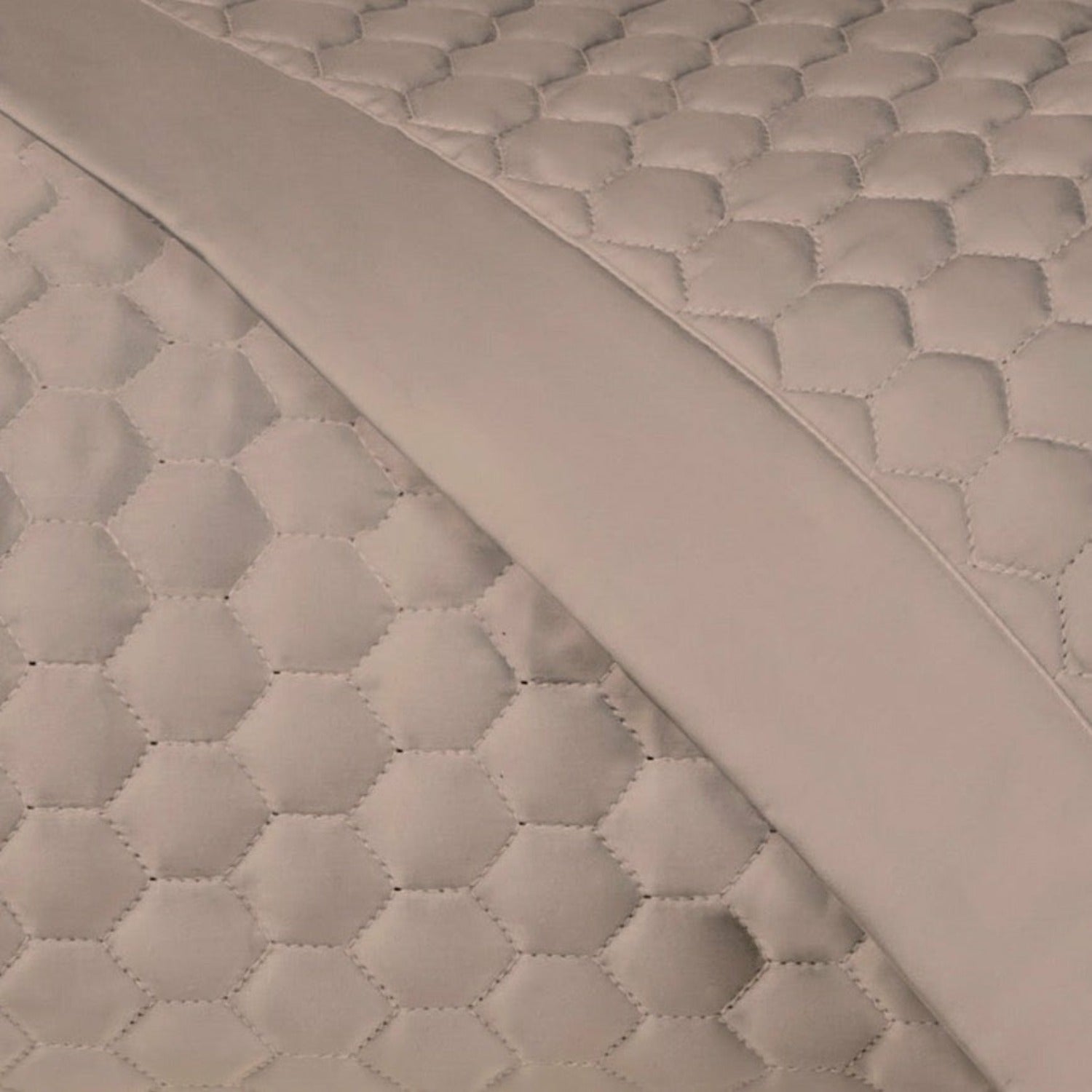 Home Treasures Apiary Quilted Fine Linens Bedding Mist Gray