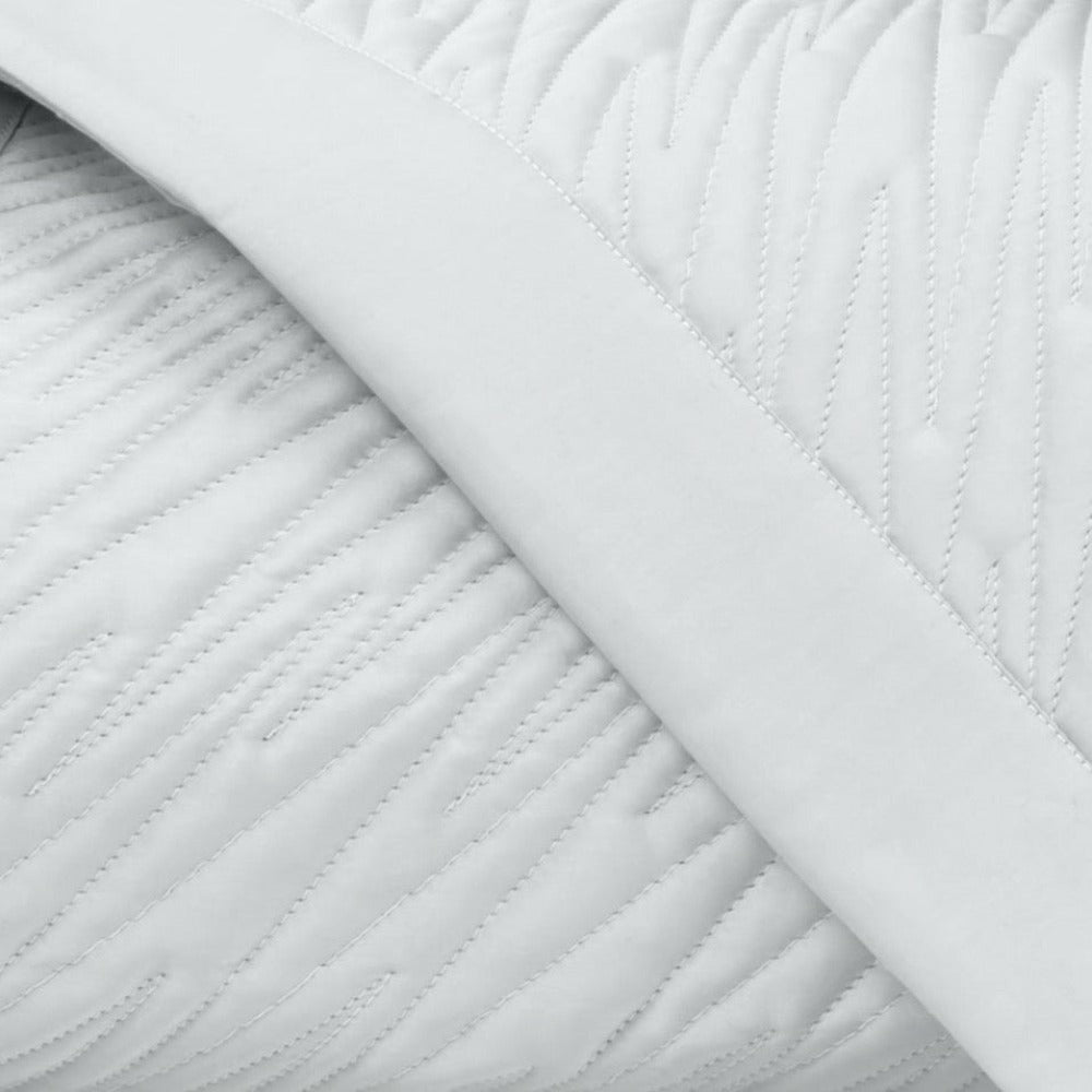 Home Treasures Blaze Quilted Fine Linens Bedding Pebble