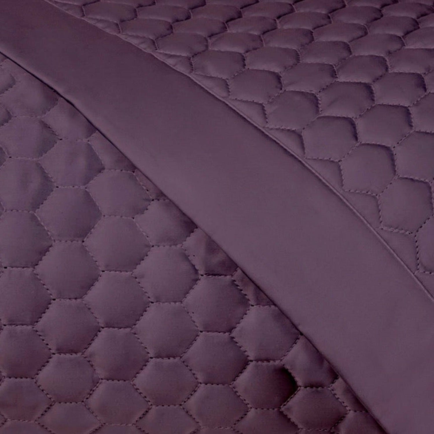 Home Treasures Apiary Quilted Fine Linens Bedding Purple