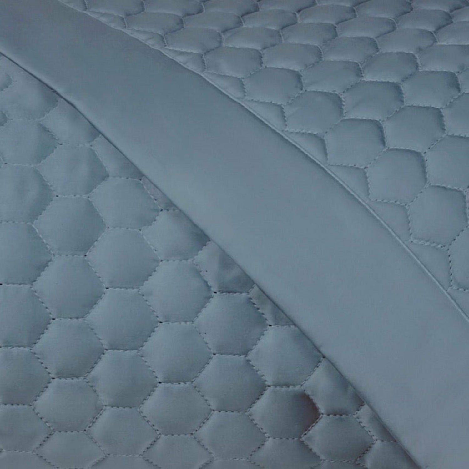 Home Treasures Apiary Quilted Fine Linens Bedding Slate Blue