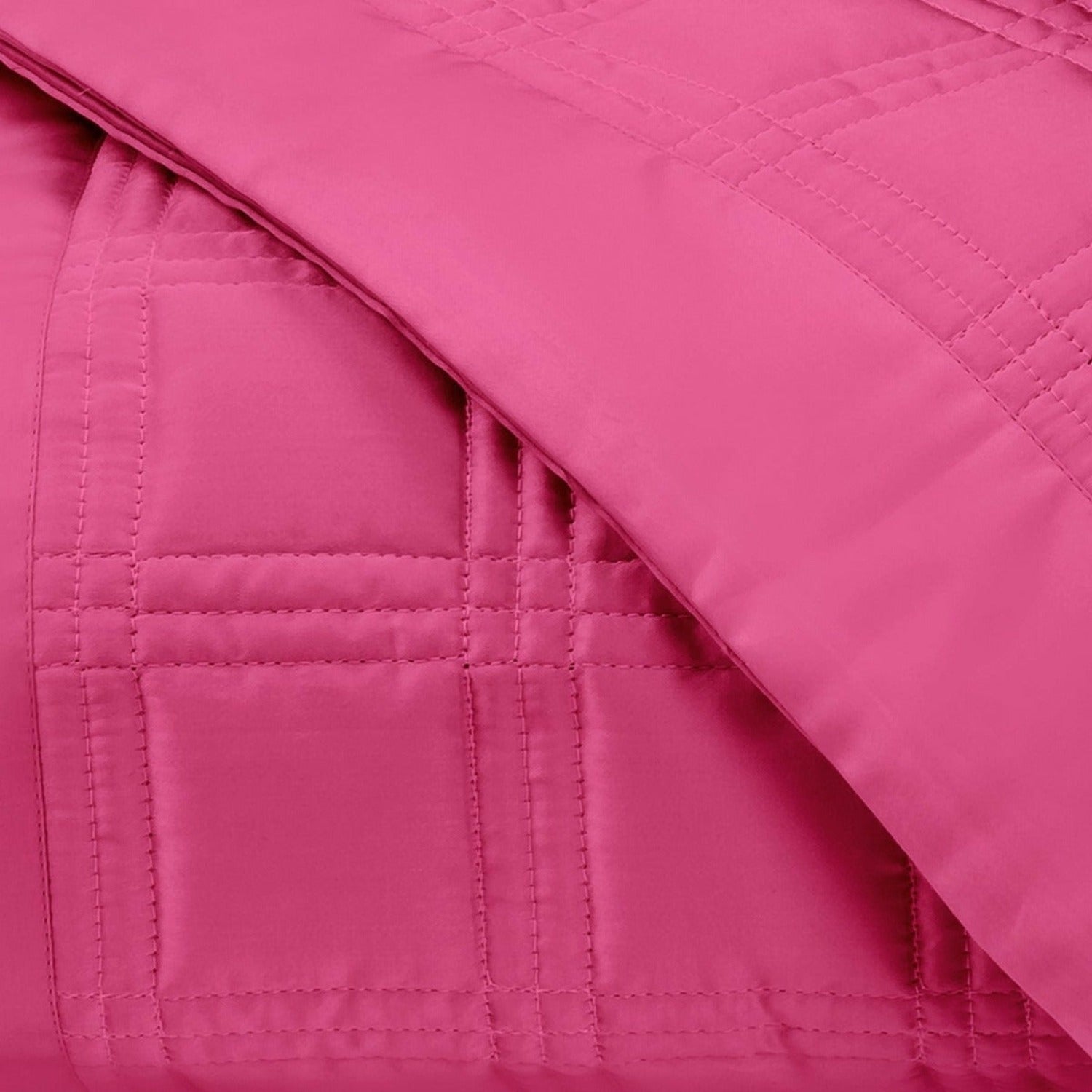 Home Treasures Block Quilted Bedding Bri Pink Fine Linens