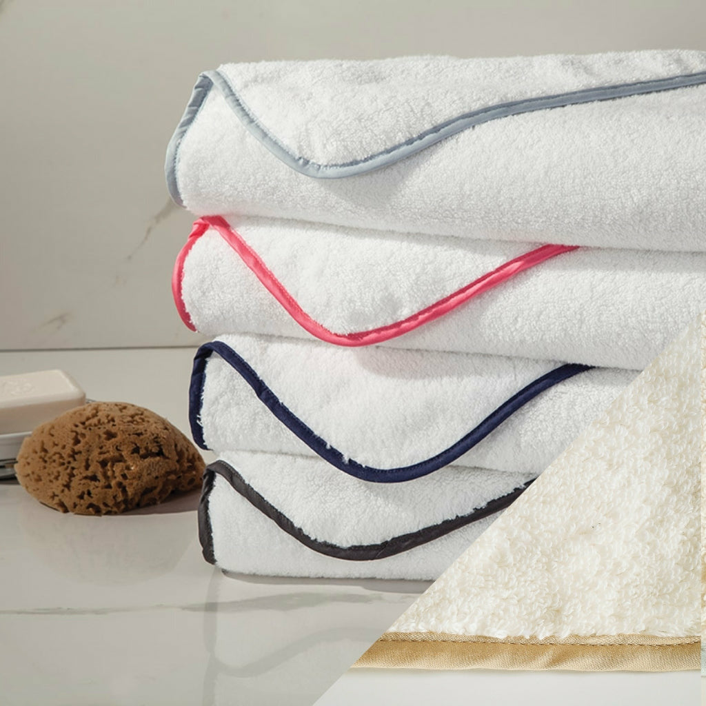 Home Treasures Bodrum Bath Towel Ivory/Mocha Fine Linens