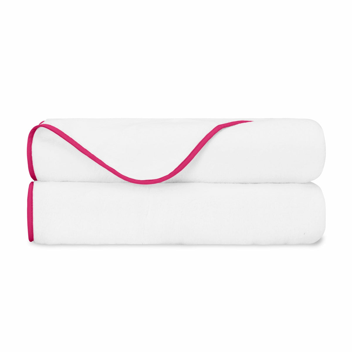 Home Treasures Bodrum Bath Towel White Brilliance Pink Royal Sateen Fine Linens