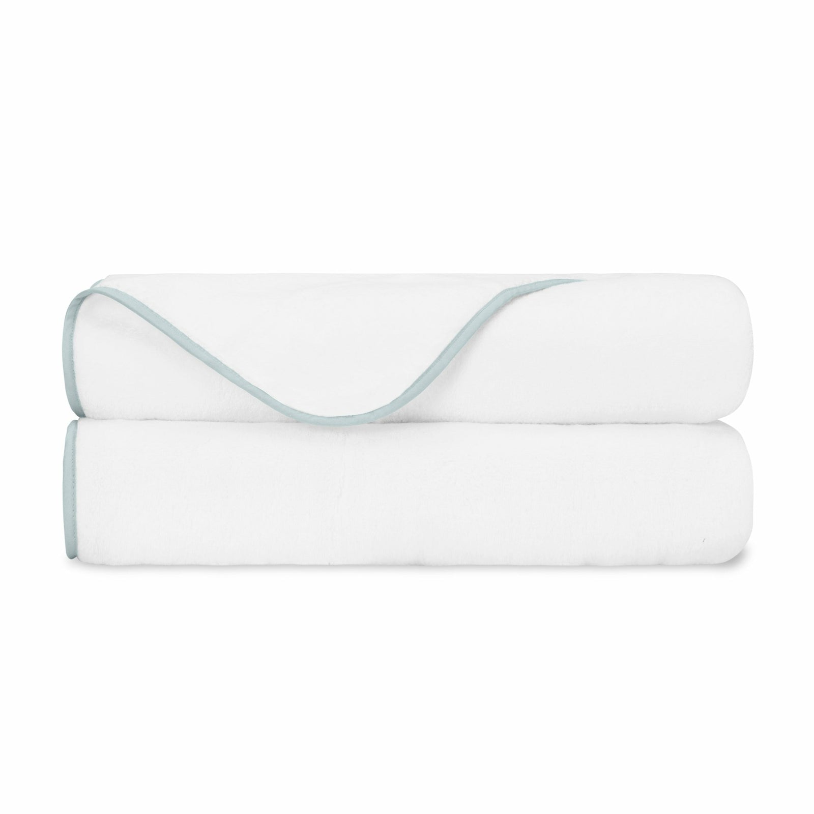 Home Treasures Bodrum Bath Towel White Sion Blue Royal Sateen Fine Linens