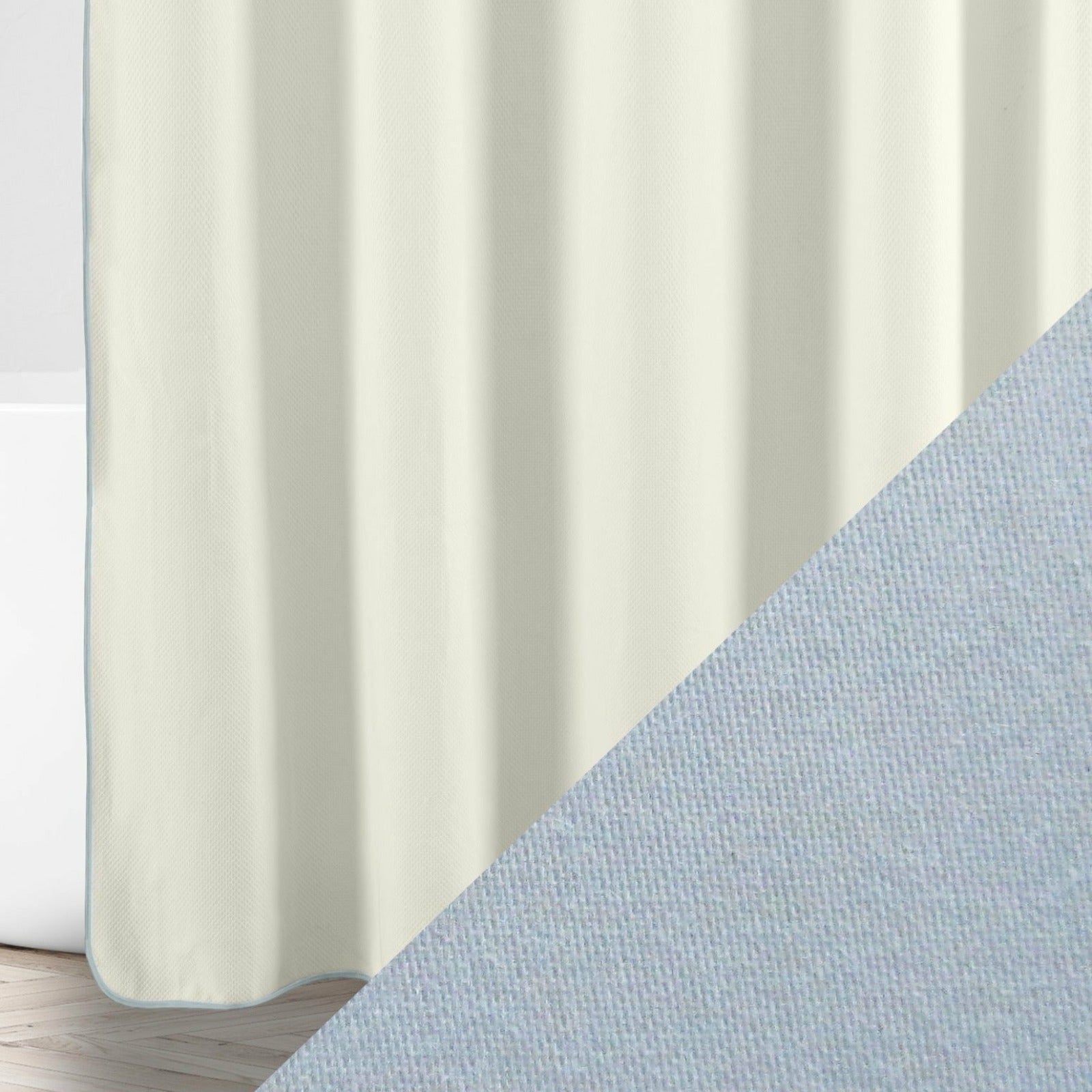 Home Treasures Bodrum Shower Curtains Ivory/Sion Fine Linens