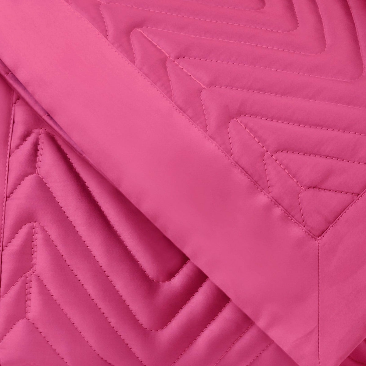 Home Treasures Charleston Quilted Bedding Swatch Bright Pink