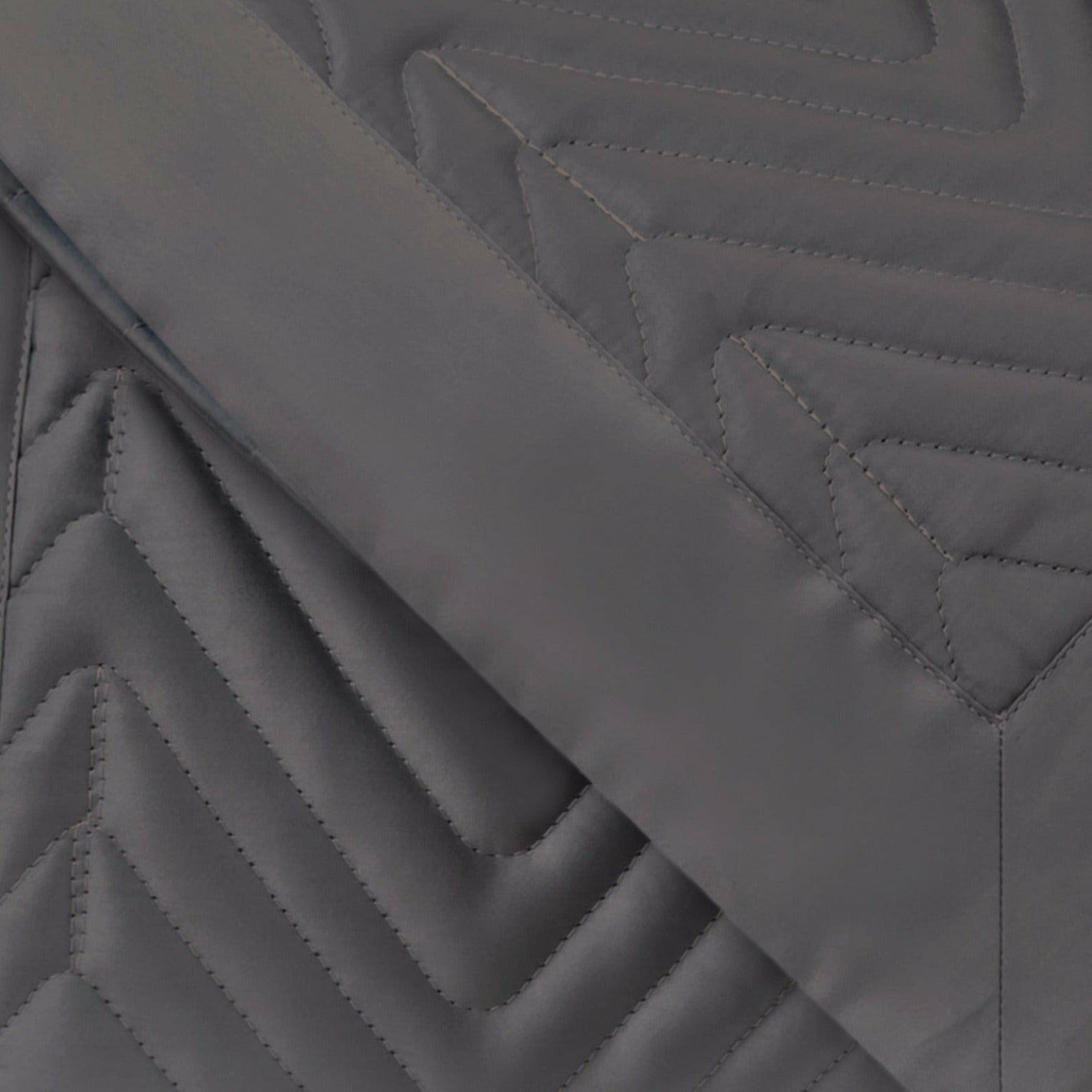 Home Treasures Charleston Quilted Bedding Grisaglia Gray Fine Linens