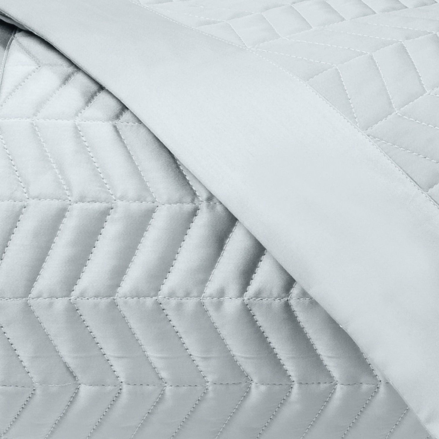 Home Treasures Chester Quilted Bedding Blue/Gray Fine Linens