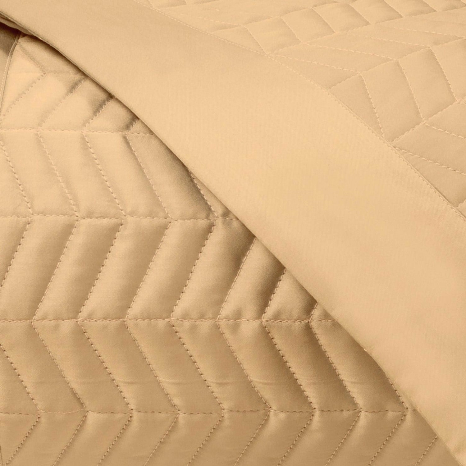 Home Treasures Chester Quilted Bedding Gold Fine Linens