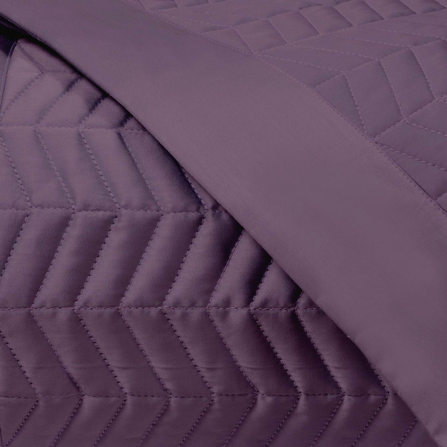 Home Treasures Chester Quilted Bedding Purple Fine Linens