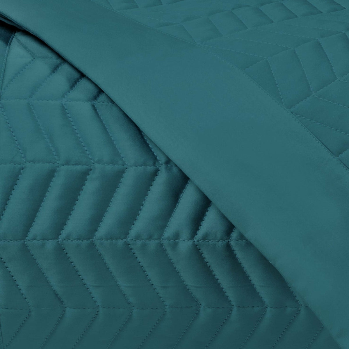 Home Treasures Chester Quilted Bedding Swatch Teal Fine Linens