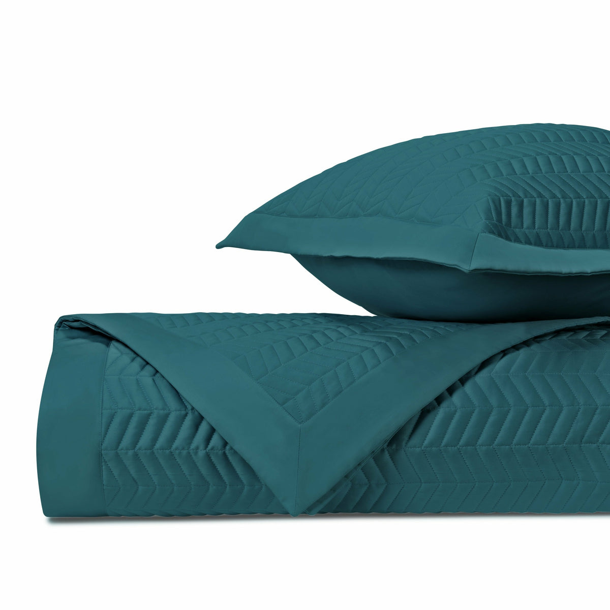 Home Treasures Chester Quilted Bedding Teal Fine Linens