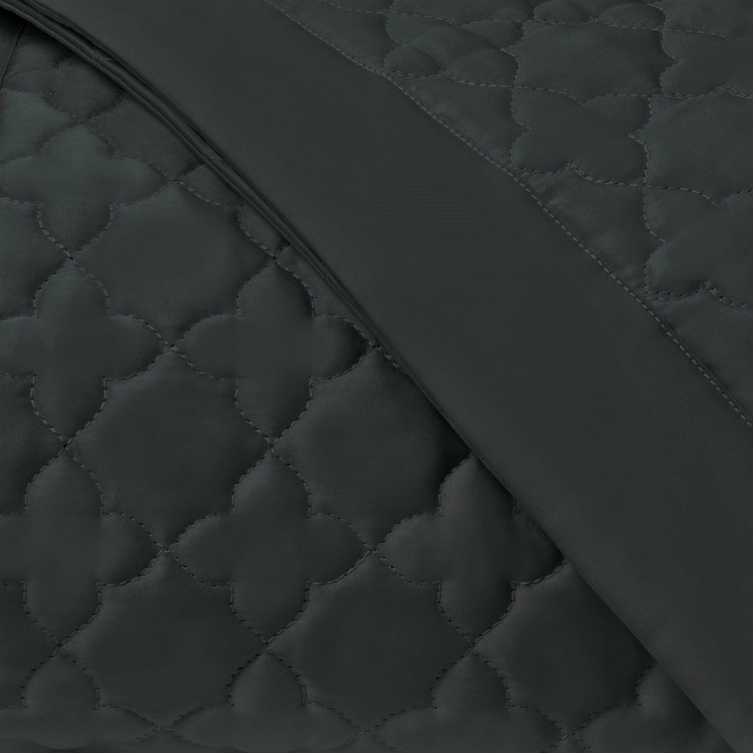 Home Treasures Clover Quilted Bedding Black Fine Linens