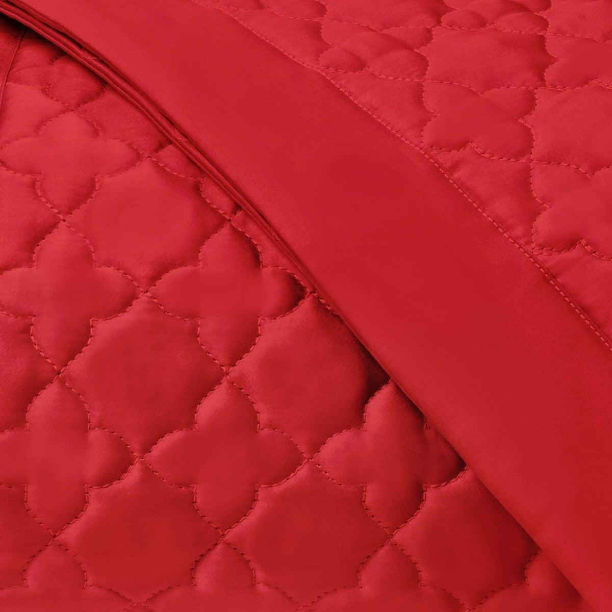 Home Treasures Clover Quilted Bedding Swatch Bri Red Fine Linens
