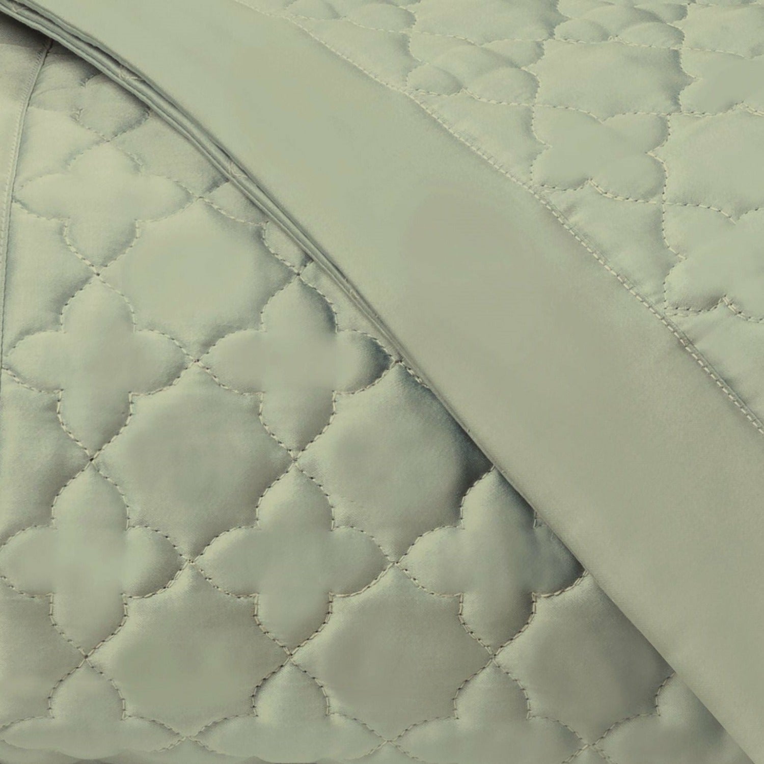 Home Treasures Clover Quilted Bedding Crystal Green Fine Linens