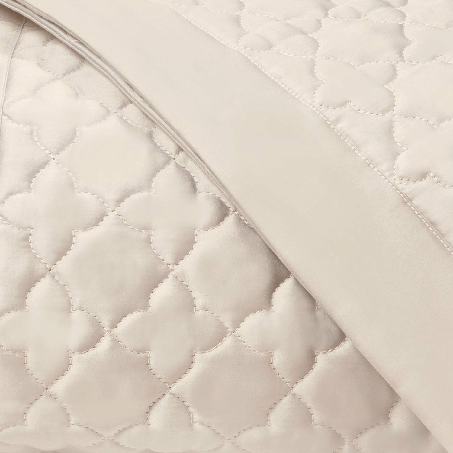 Home Treasures Clover Quilted Bedding Ecru Fine Linens