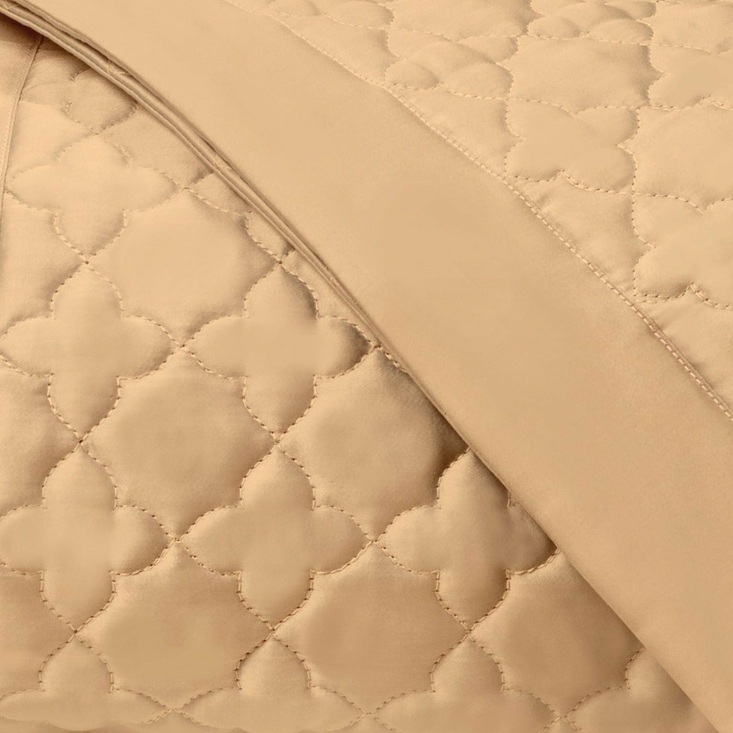 Home Treasures Clover Quilted Bedding Gold Fine Linens