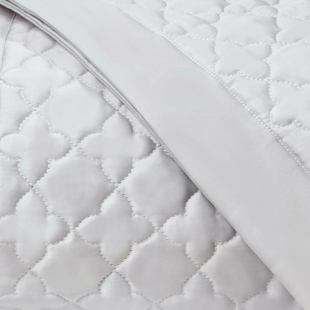 Home Treasures Clover Quilted Bedding Swatch Pebble Fine Linens