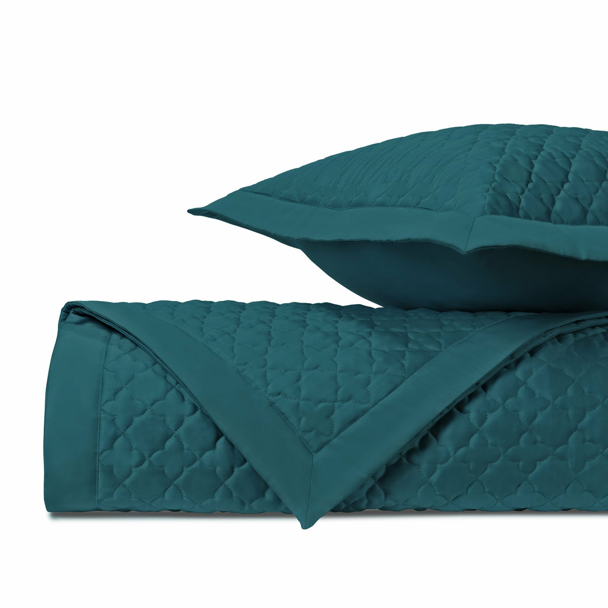 Home Treasures Clover Quilted Bedding Teal Fine Linens