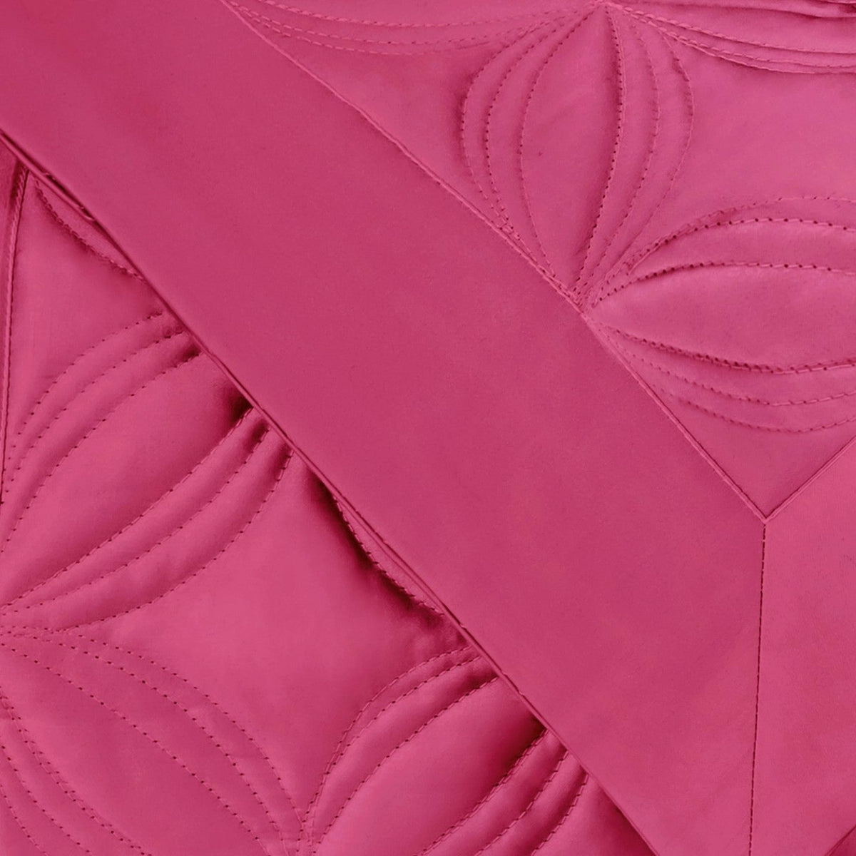 Home Treasures Dara Quilted Bedding Swatch Bright Pink Fine Linens
