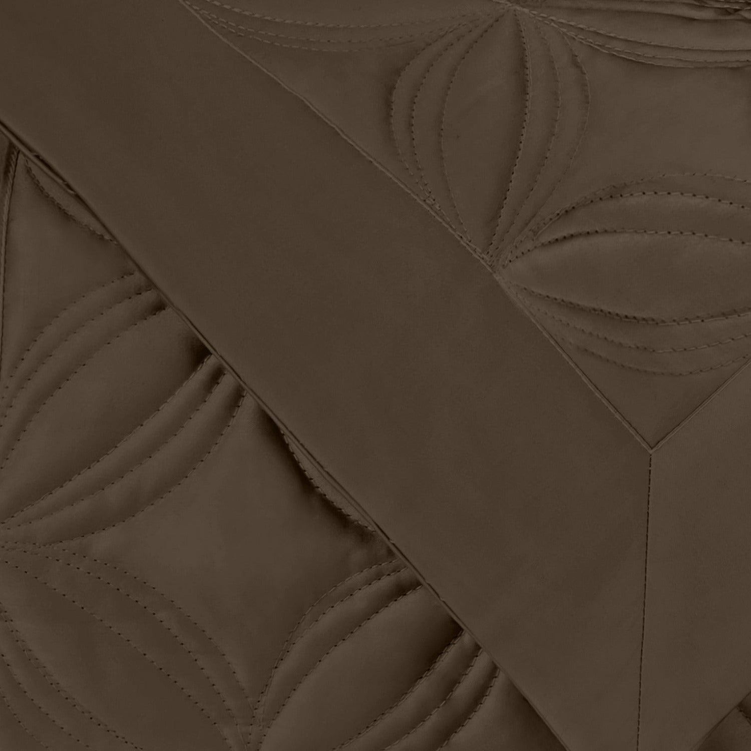 Home Treasures Dara Quilted Bedding Chocolate Fine Linens