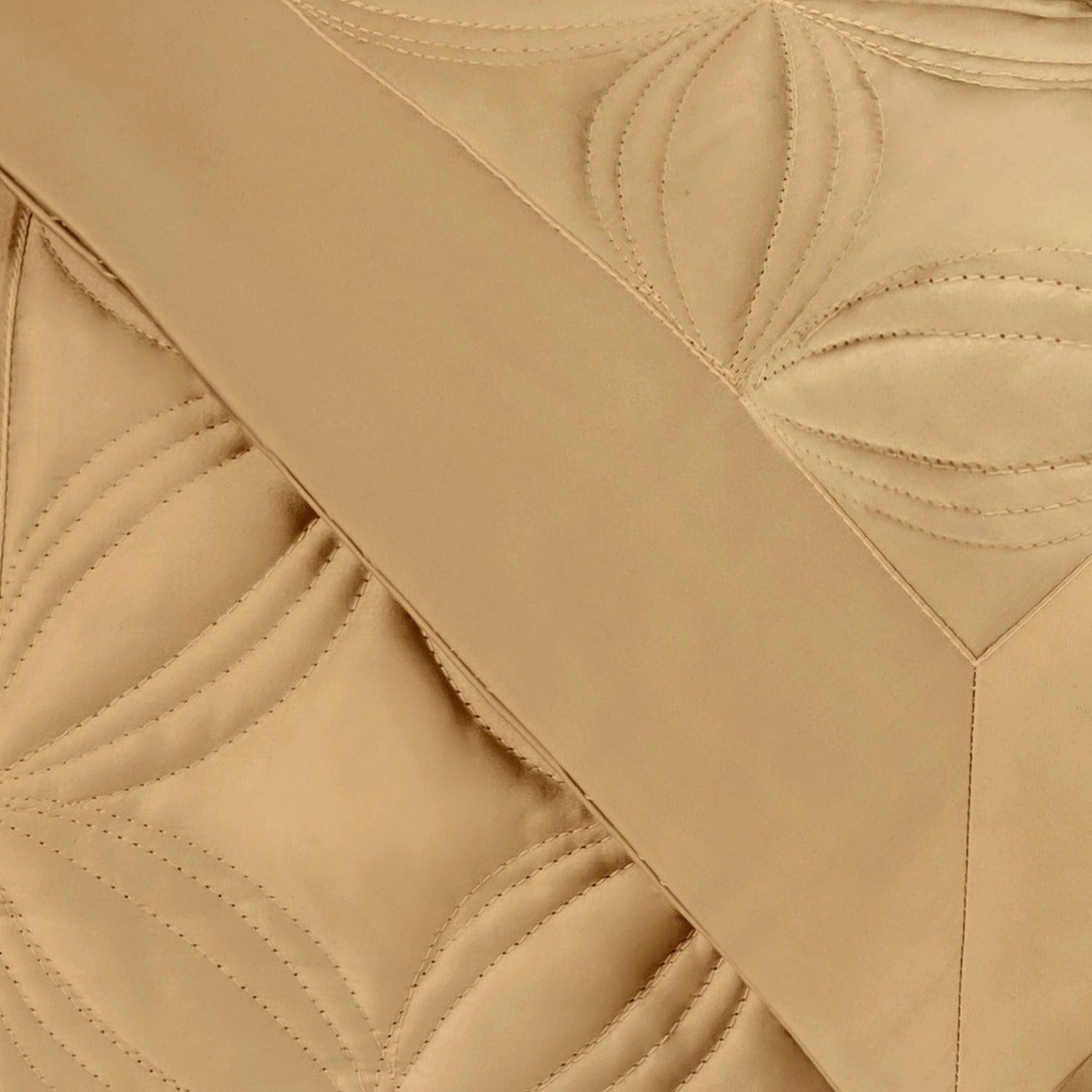 Home Treasures Dara Quilted Bedding Gold Fine Linens