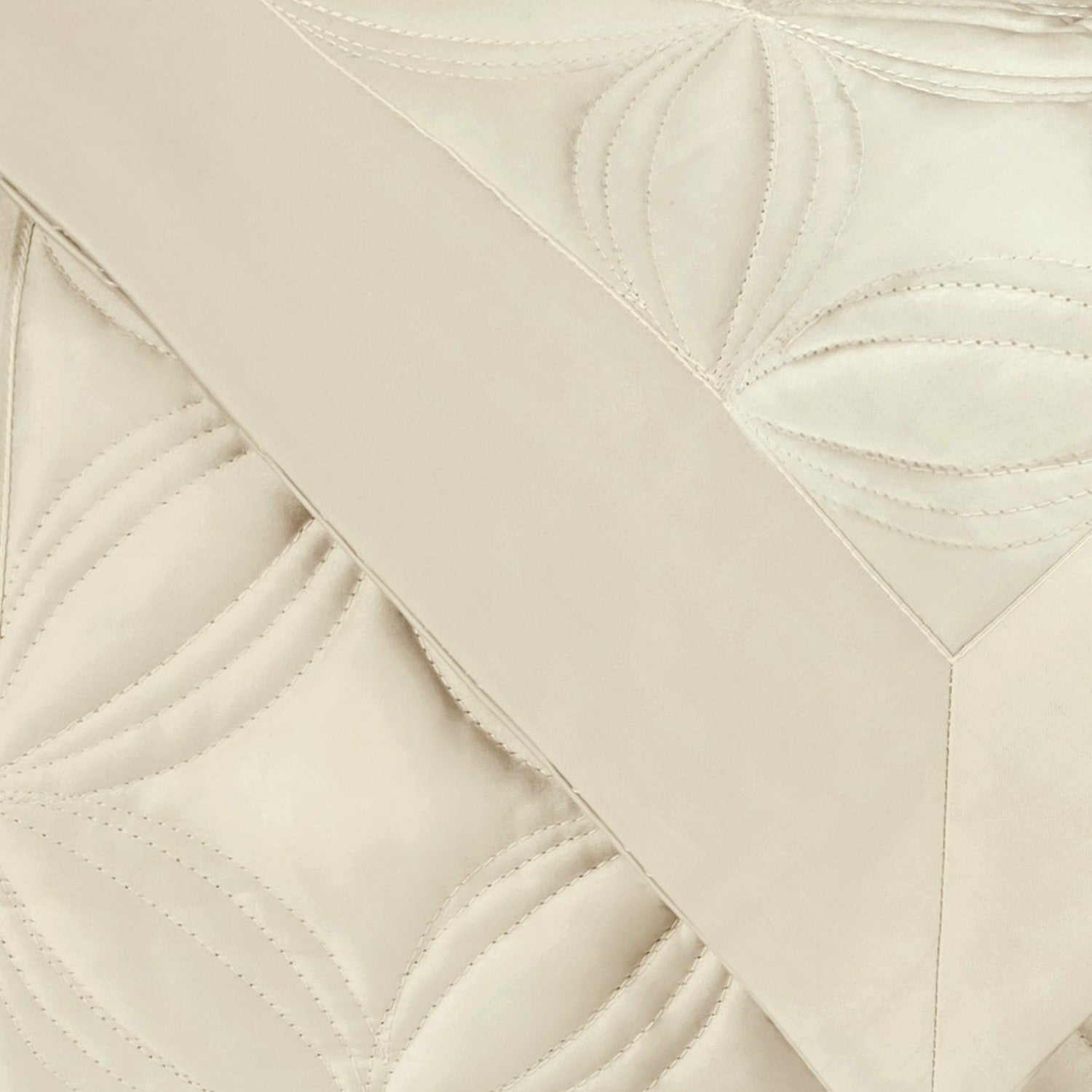 Home Treasures Dara Quilted Bedding Ivory Fine Linens