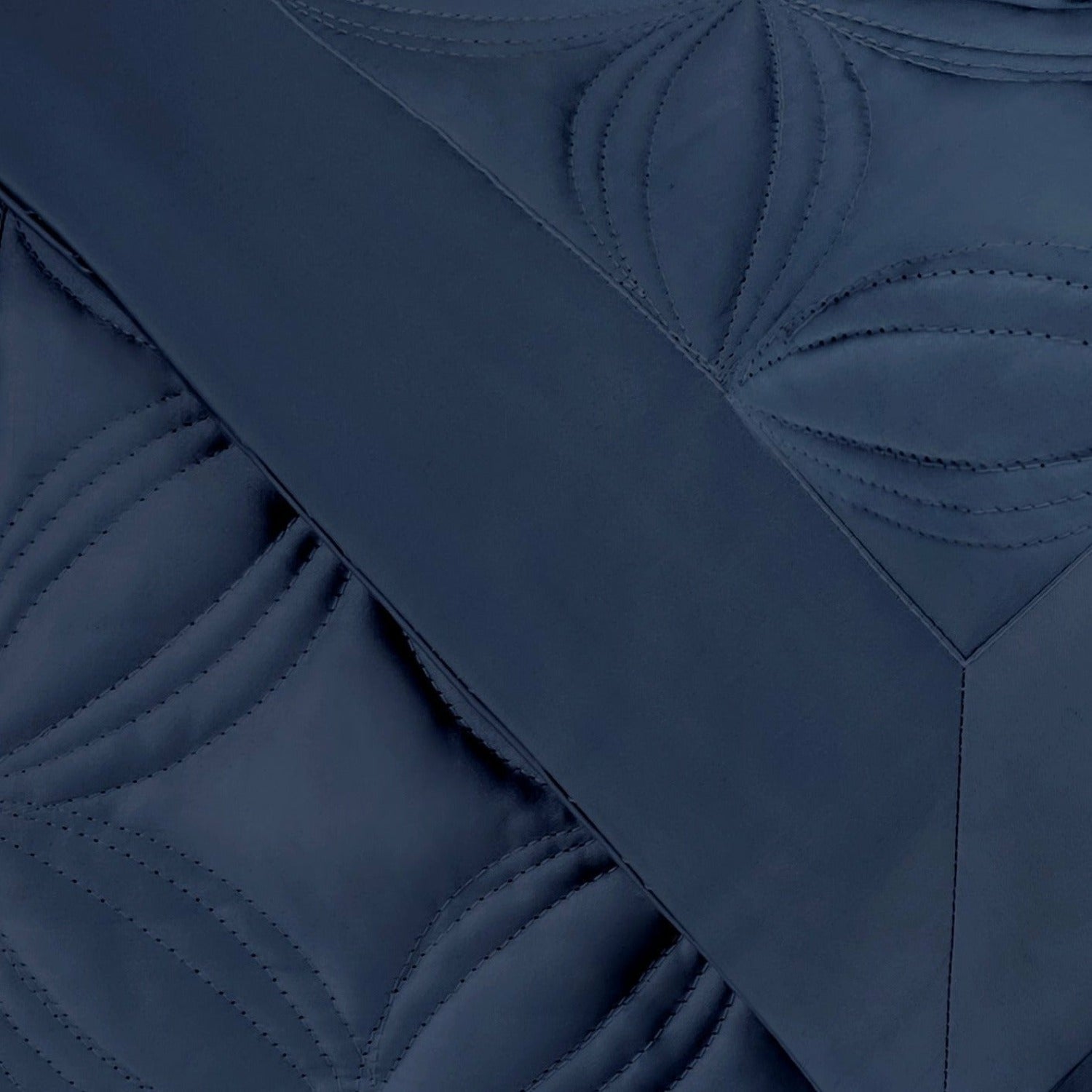 Home Treasures Dara Quilted Bedding Navy Blue Fine Linens