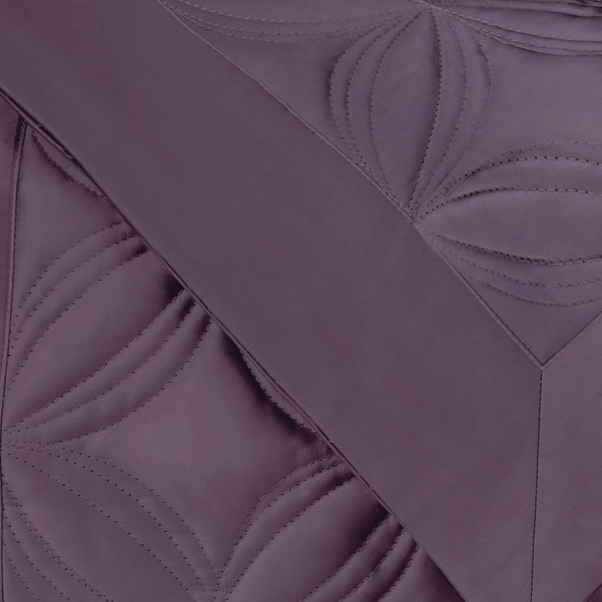 Home Treasures Dara Quilted Bedding Swatch Purple Fine Linens