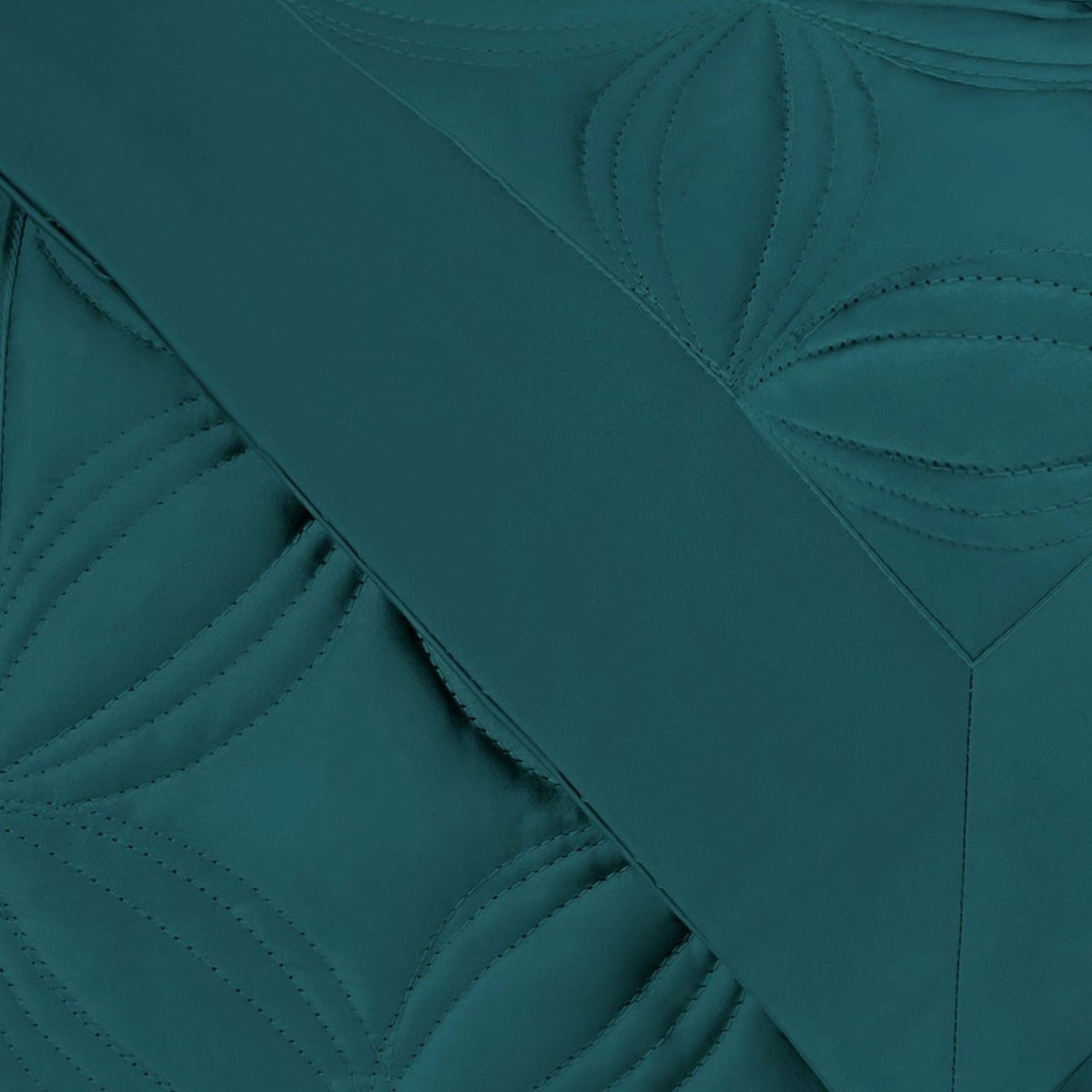 Home Treasures Dara Quilted Bedding Swatch Teal Fine Linens