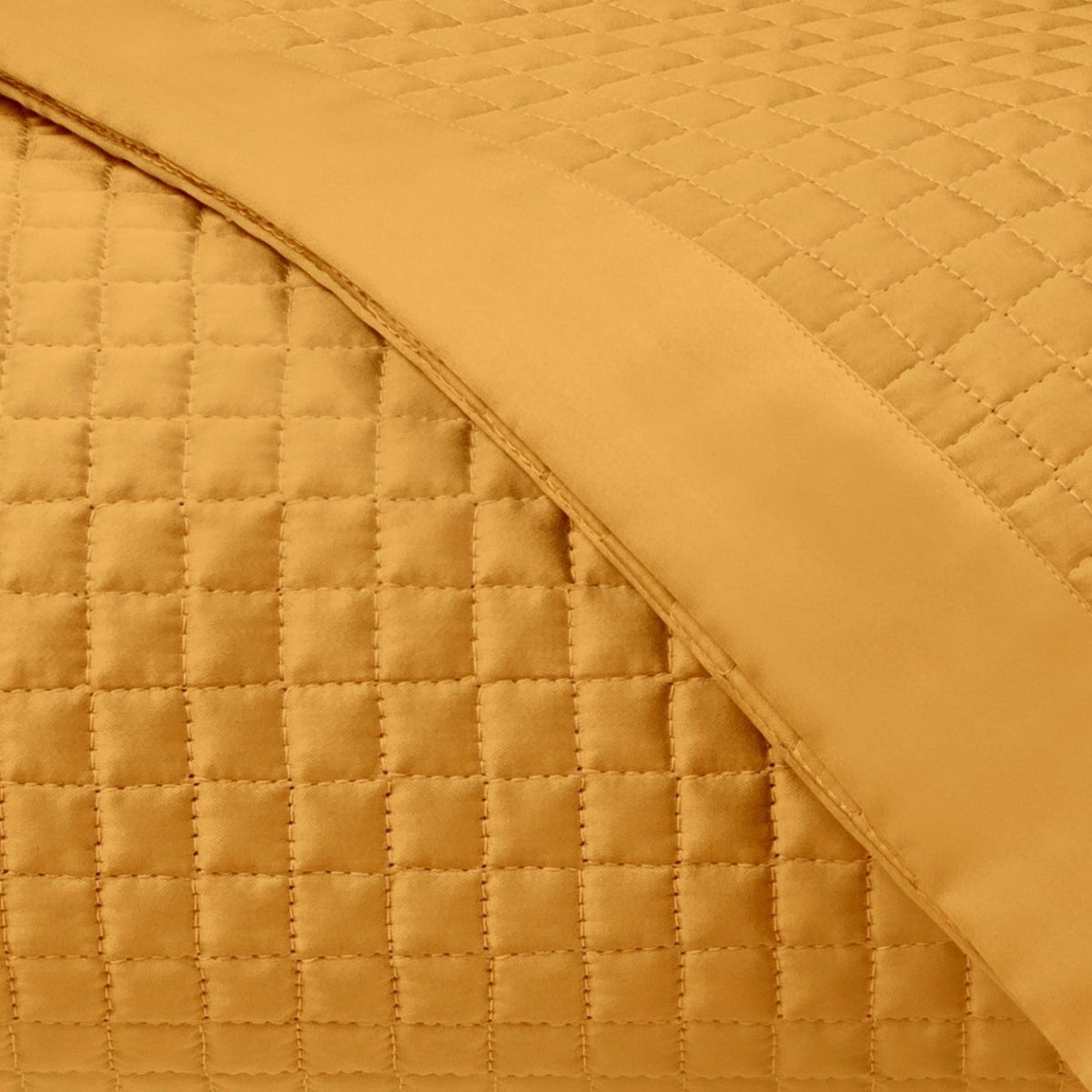 Home Treasures Deluxe Quilted Bedding Swatch Marigold Fine Linens