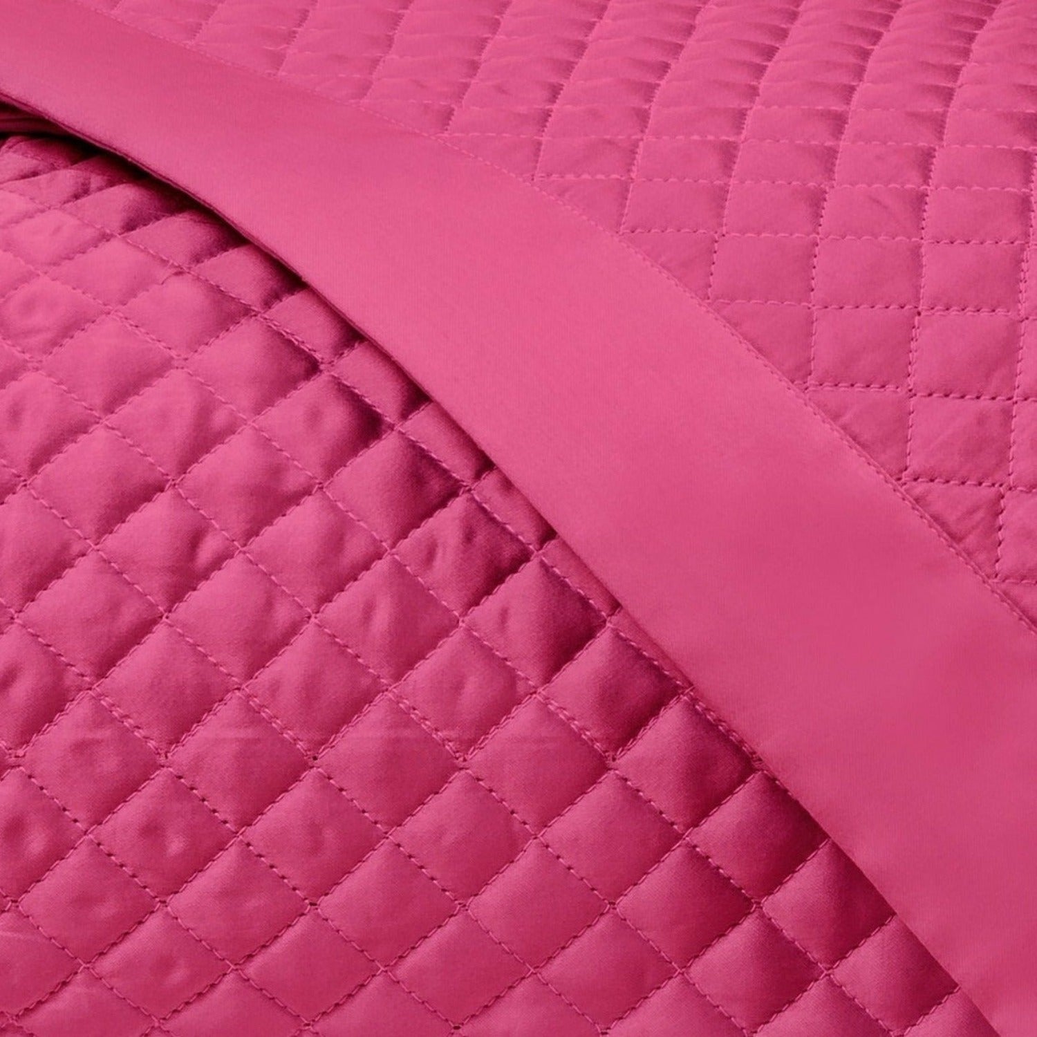 Home Treasures Diamond Pattern Quilted Bedding Bri Pink Fine Linens