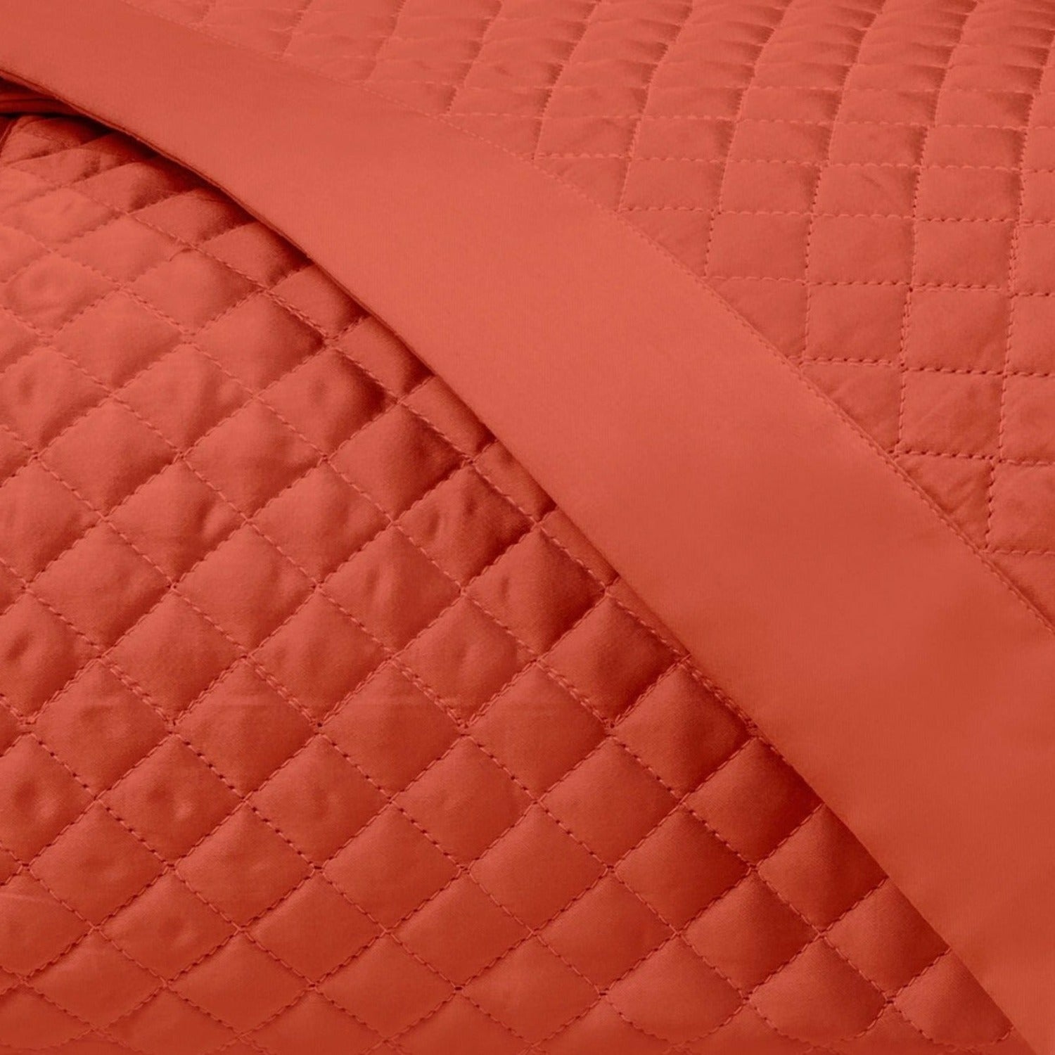 Home Treasures Diamond Pattern Quilted Bedding Lobster Fine Linens