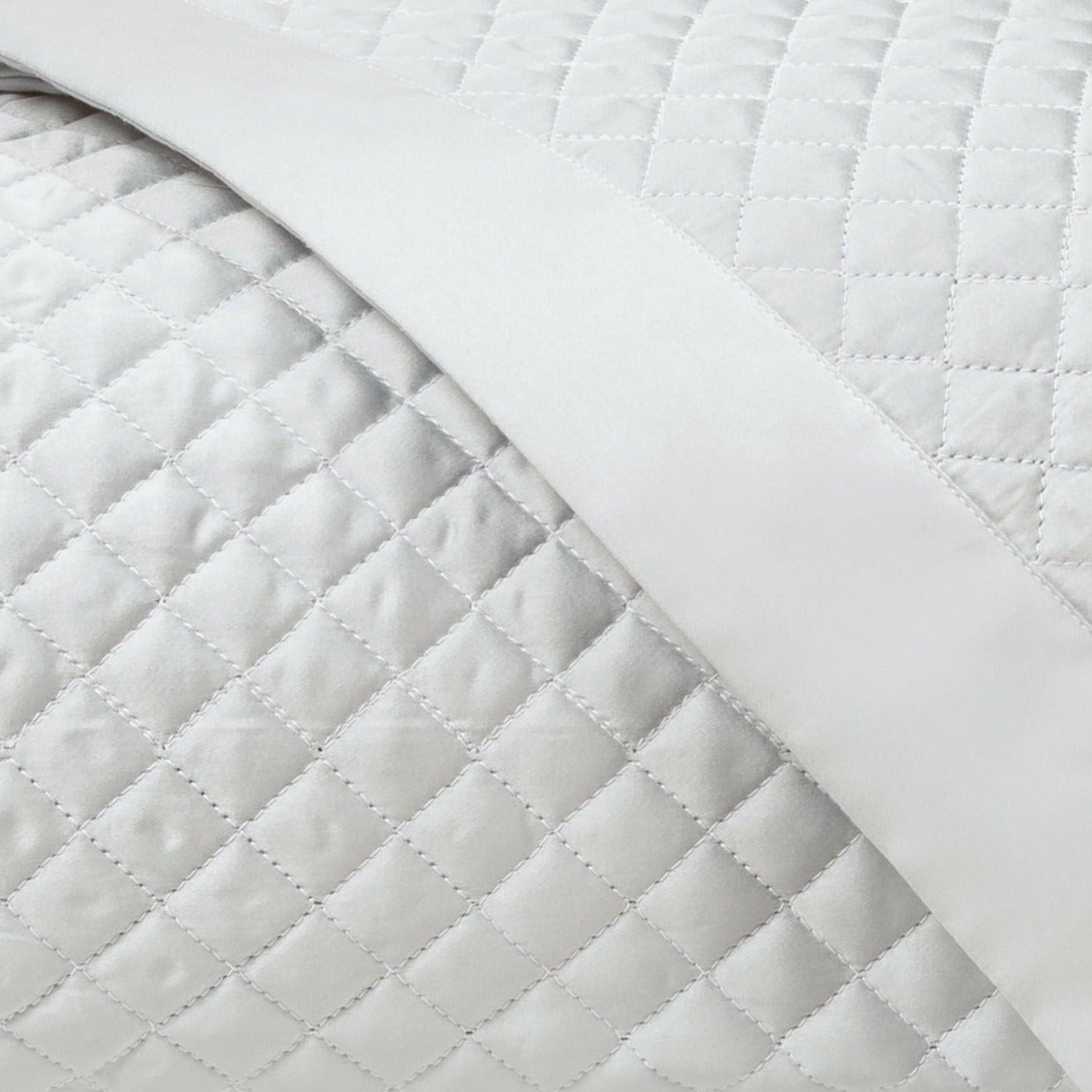 Home Treasures Diamond Pattern Quilted Bedding Pebble Fine Linens