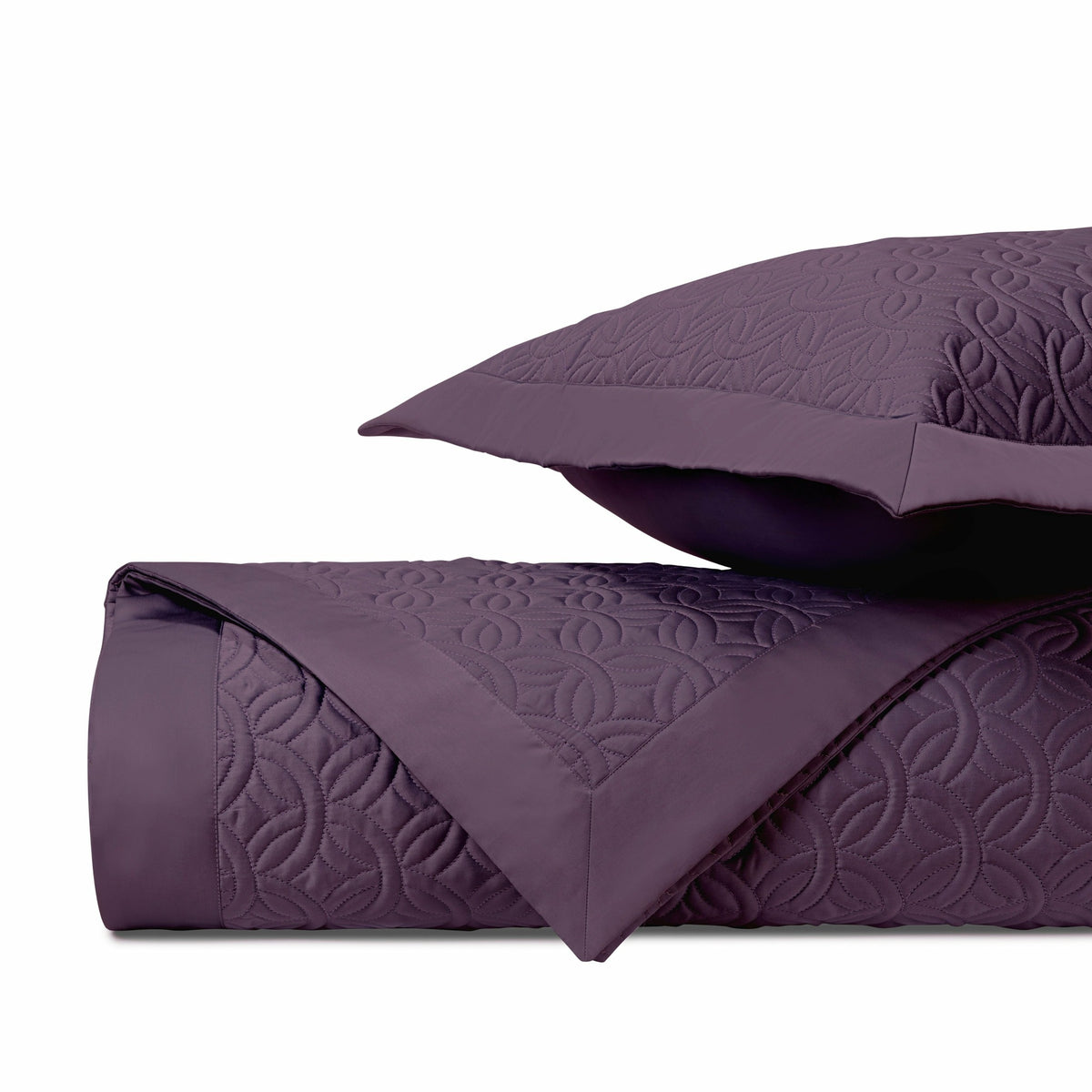 Home Treasures Duomo Quilted Bedding Purple Fine Linens