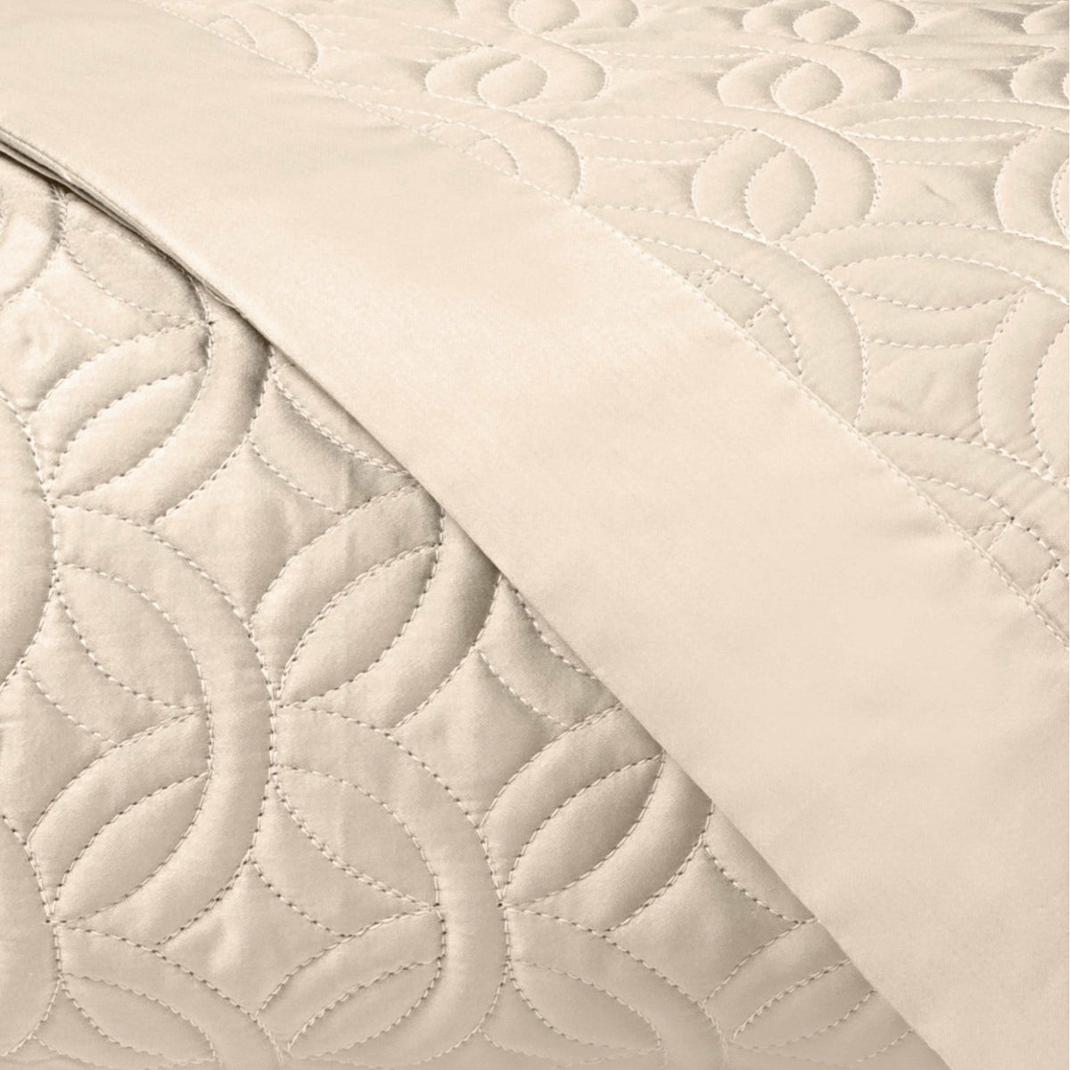 Home Treasures Duomo Quilted Bedding Swatch Caramel Fine Linens