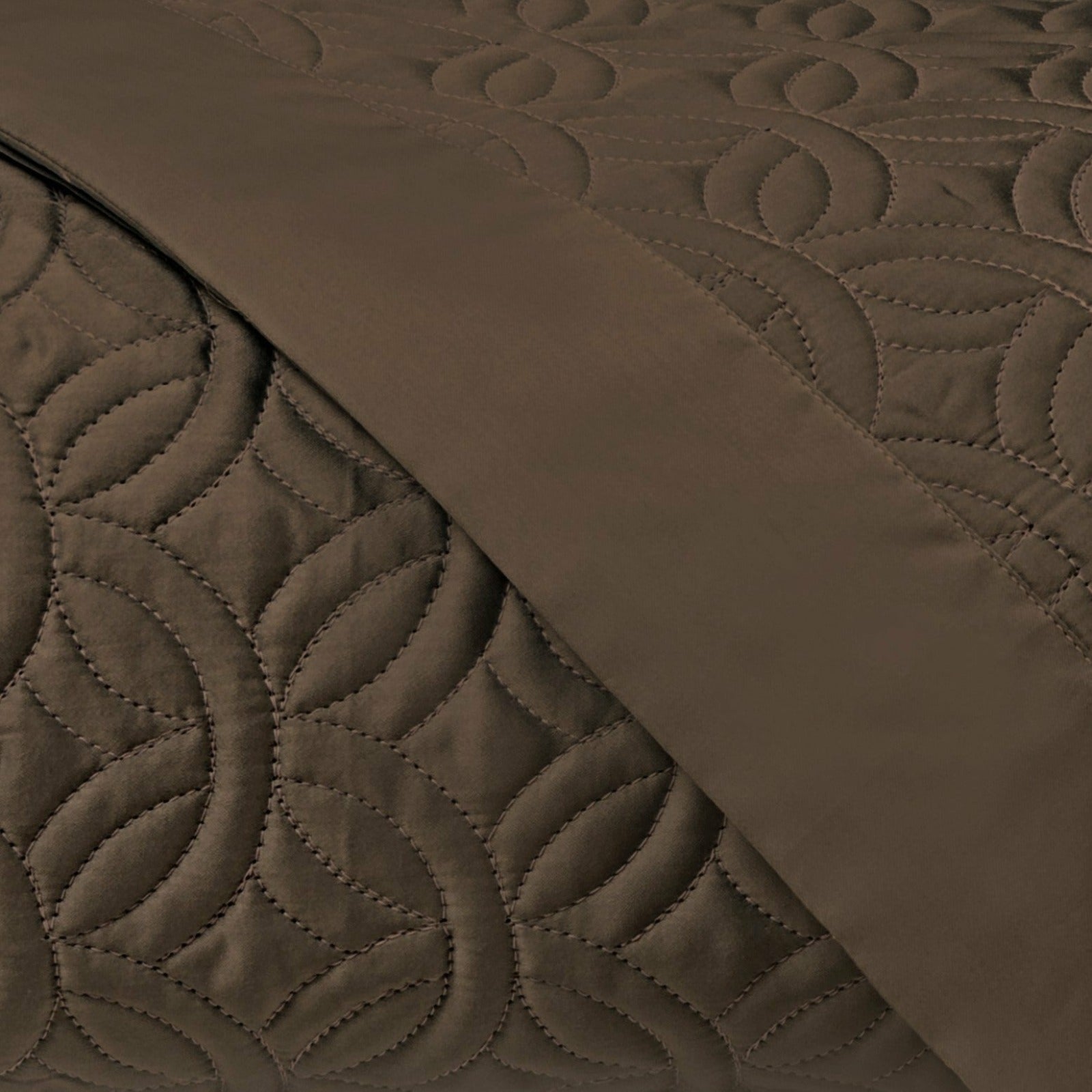 Home Treasures Duomo Quilted Bedding Chocolate Fine Linens