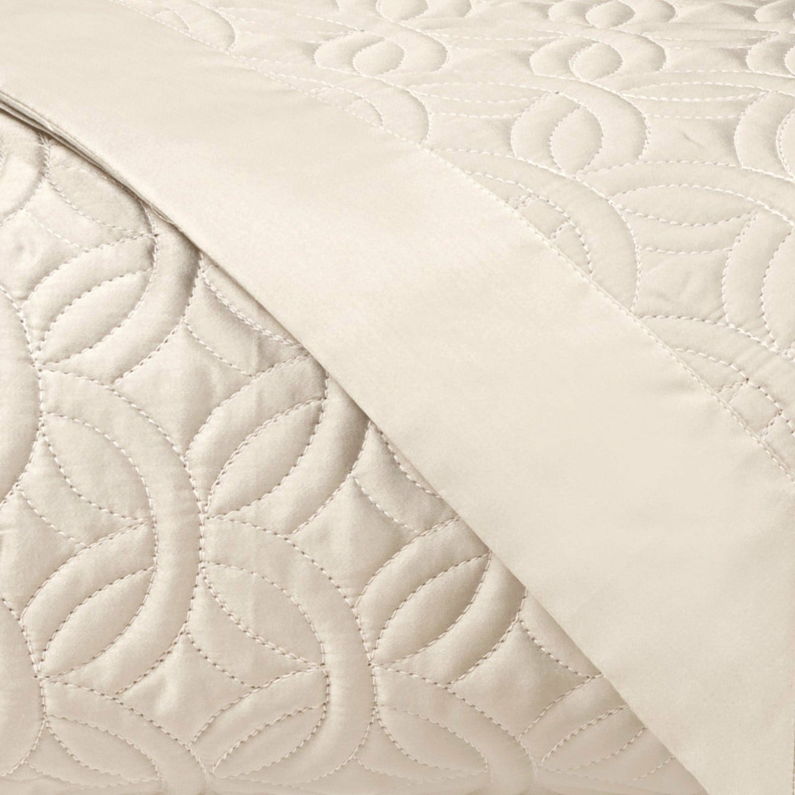 Home Treasures Duomo Quilted Bedding Ecru Fine Linens