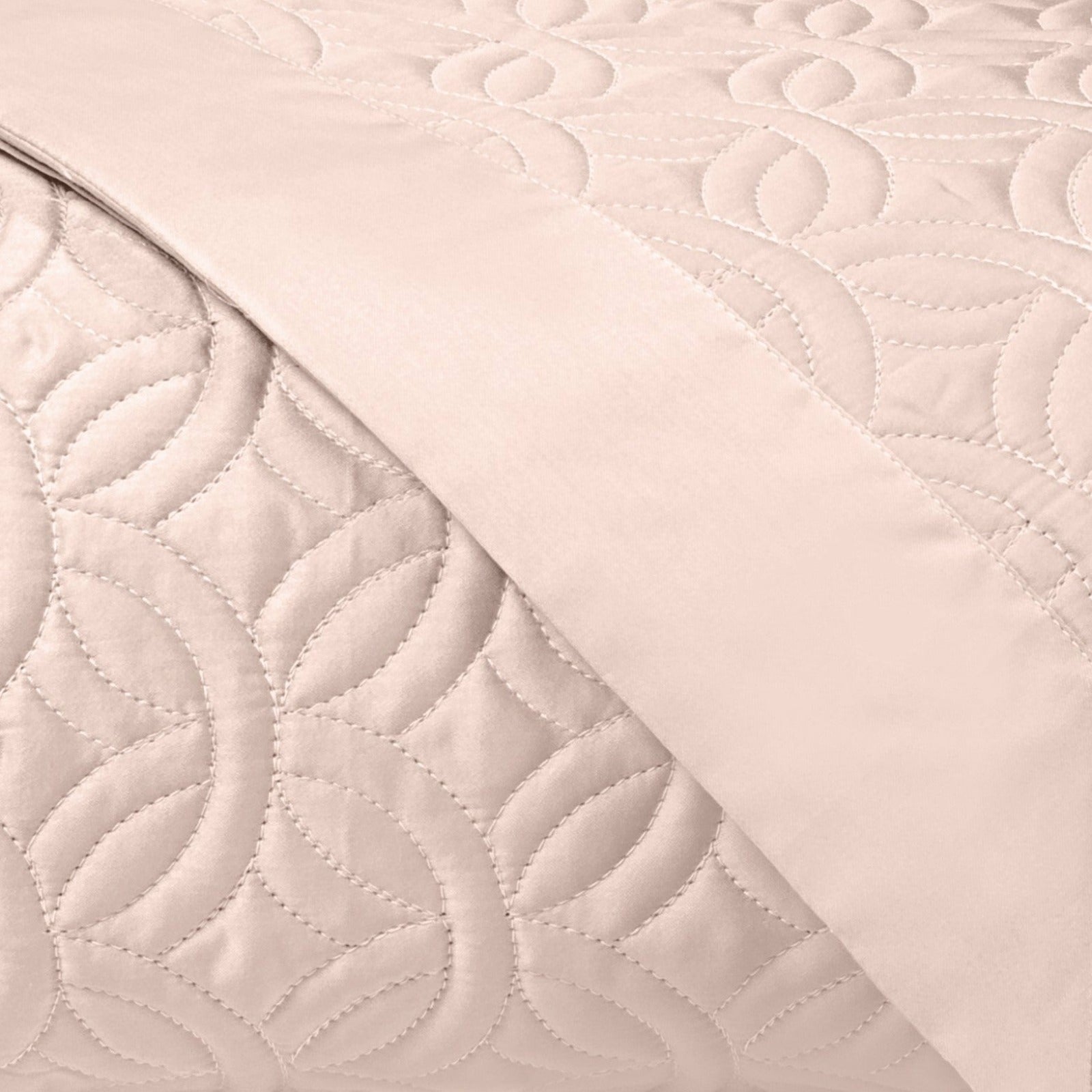 Home Treasures Duomo Quilted Bedding Light Pink Fine Linens