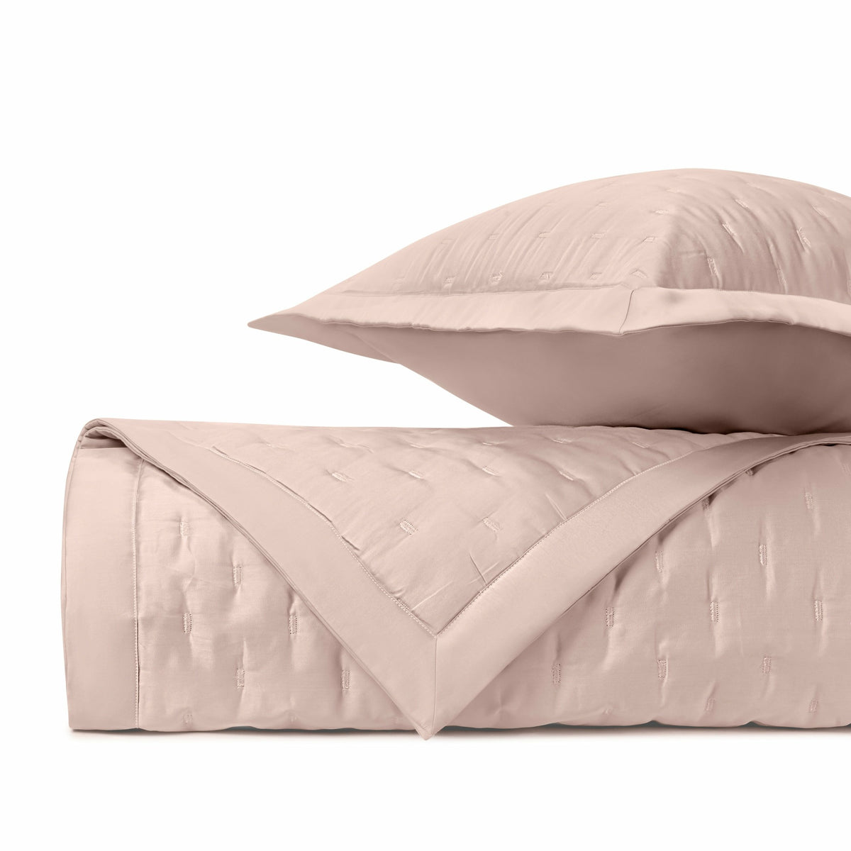 Home Treasures Fil Coupe Quilted Bedding Light Pink Fine Linens