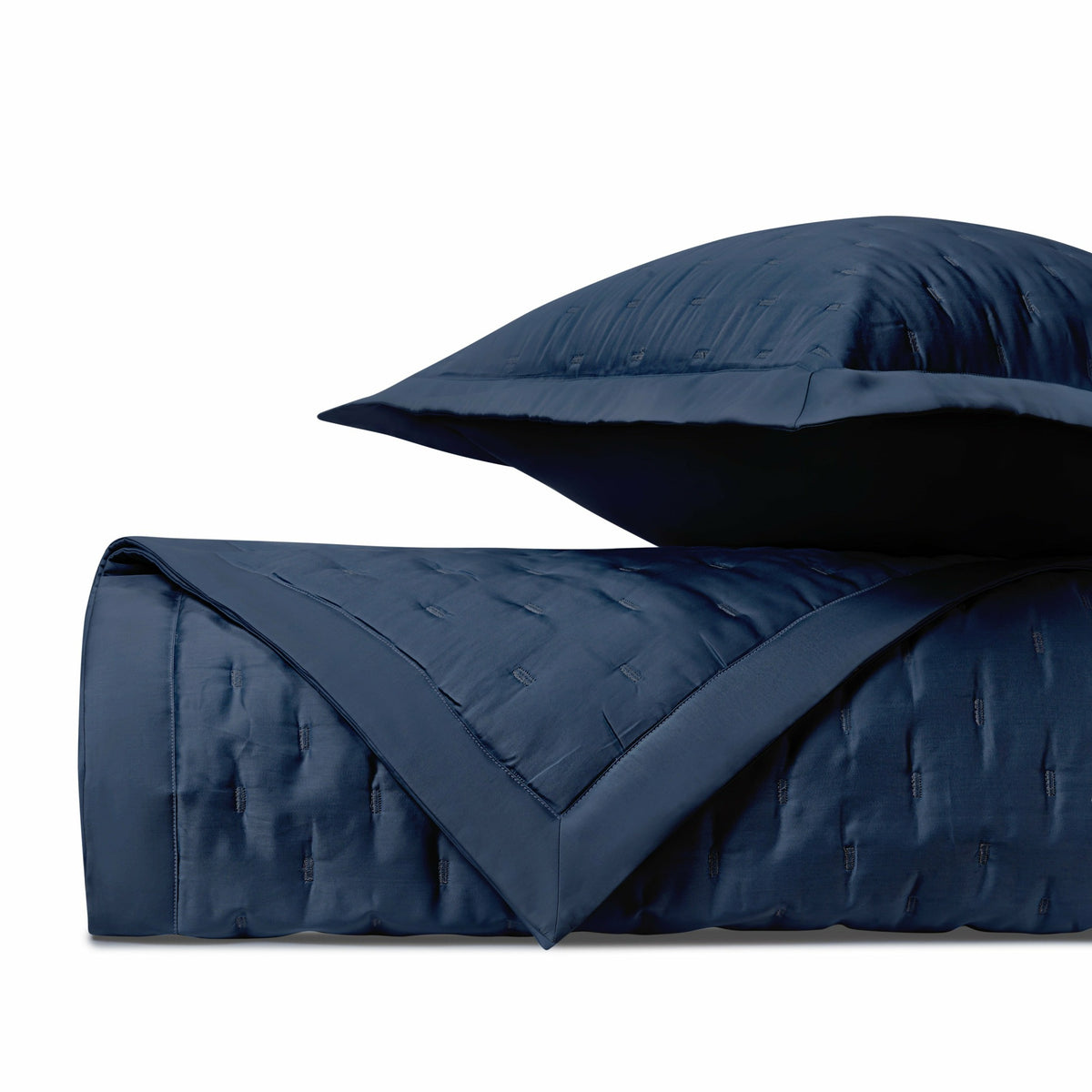 Home Treasures Fil Coupe Quilted Bedding Navy Blue Fine Linens